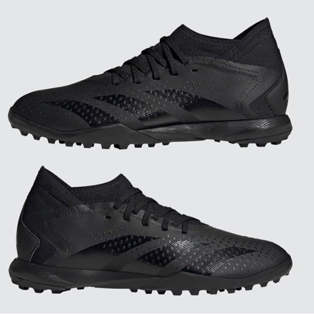 Adidas Unisex Predator Accuracy.3 Turf Soccer Shoe, Black Men Size 8.5